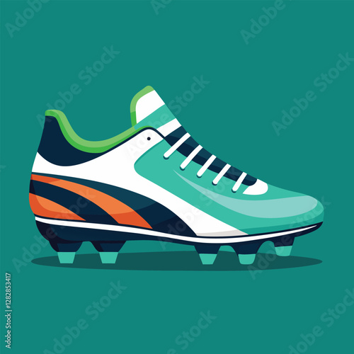 footballer boot vector