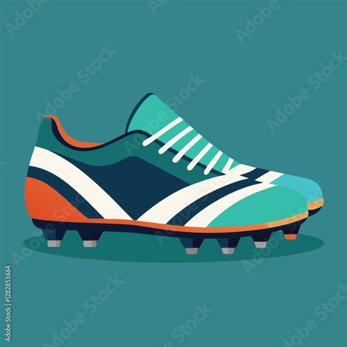 footballer boot vector