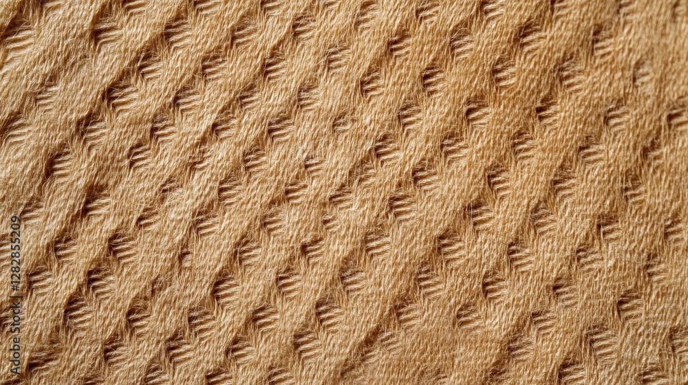 A close-up shot captures the intricate texture of single-face corrugated fiberboard, its paperboard surface exhibiting a subtle, corrugated pattern. This image can effectively be used as a background A close-up shot captures the intricate texture of single-face corrugated fiberboard, its paperboard surface exhibiting a subtle, corrugated pattern. This image can effectively be used as a background