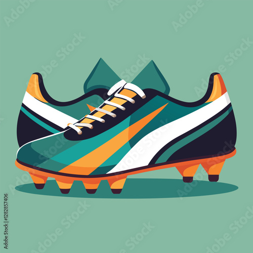 footballer boot vector