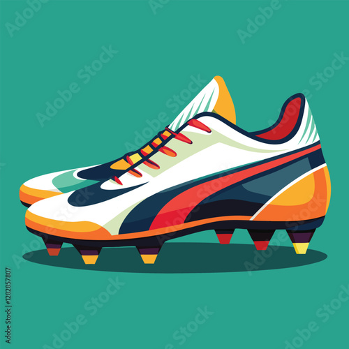 footballer boot vector