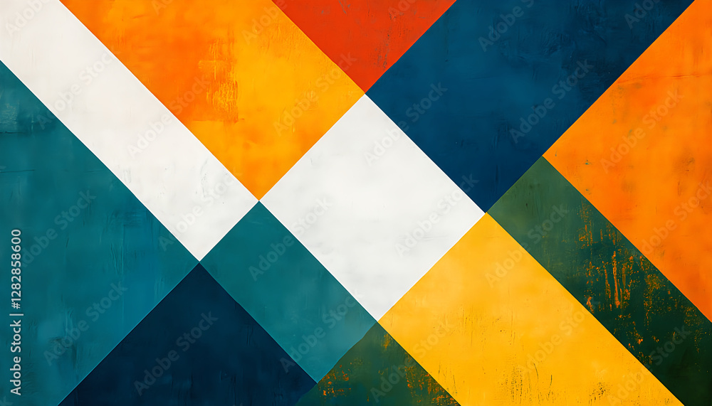 Abstract Geometric Pattern with Vibrant Colors Abstract Geometric Pattern with Vibrant Colors