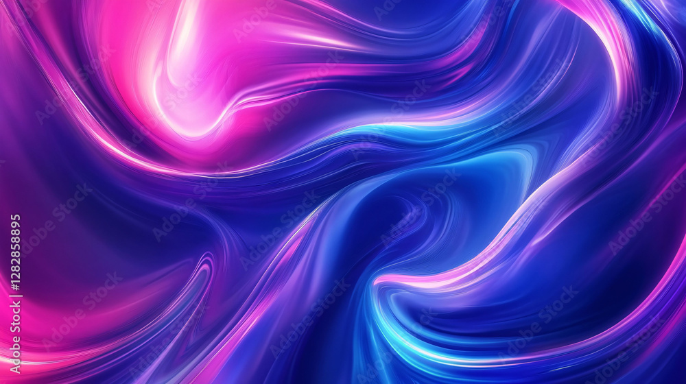 A Stunning Abstract Display of Flowing Swirls of Vibrant Colors A Stunning Abstract Display of Flowing Swirls of Vibrant Colors