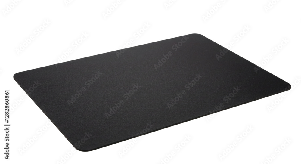 Sleek Black Rectangular Mousepad: High-Quality Desk Accessory. Isolated on Transparent Background. Sleek Black Rectangular Mousepad: High-Quality Desk Accessory. Isolated on Transparent Background.
