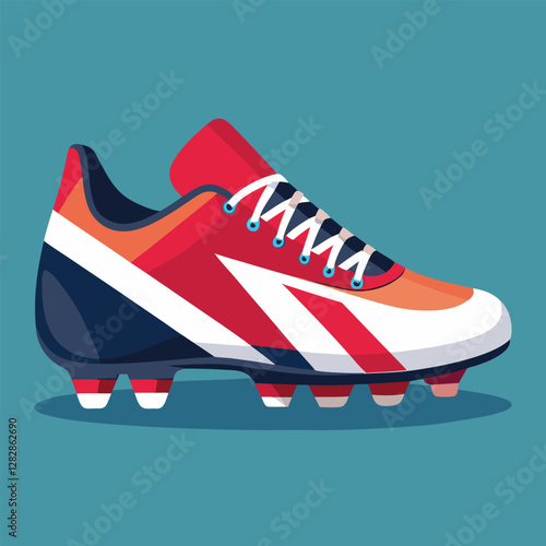 footballer boot vector