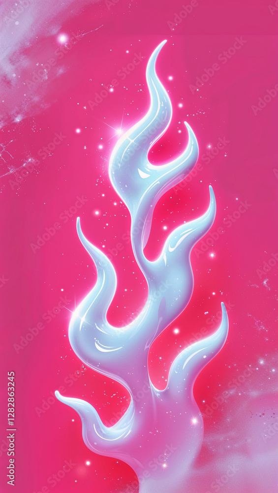 Dreamy Pink Abstract Smoke Swirl Dreamy Pink Abstract Smoke Swirl
