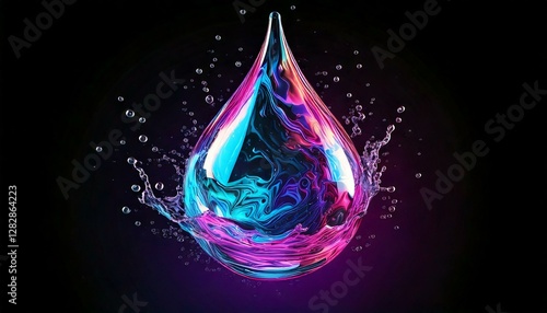water drops abstract background