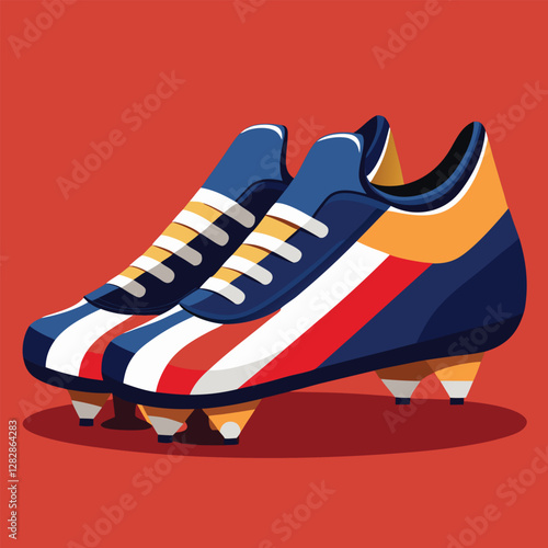 footballer boot vector