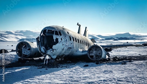 plane crash in snow