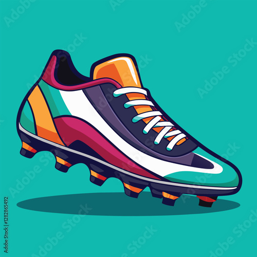 footballer boot vector