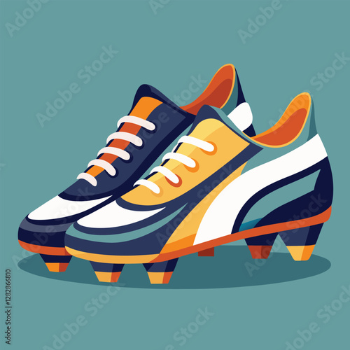 footballer boot vector