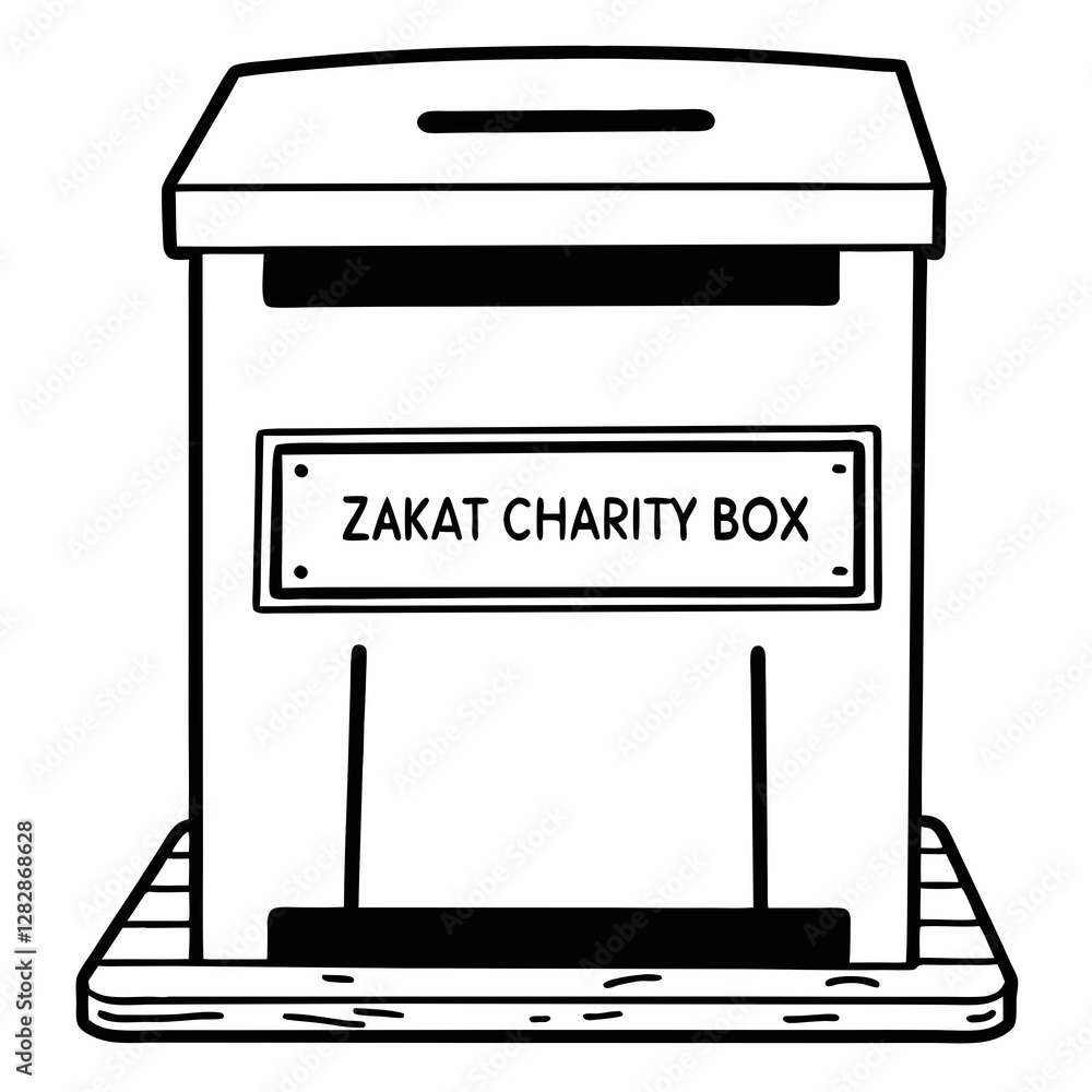 Zakat Charity Box Icon – Donation & Giving Vector Zakat Charity Box Icon – Donation & Giving Vector