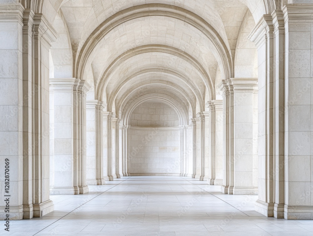 A legislative hall with large stone arches framing the entrance. Featuring strength and stability A legislative hall with large stone arches framing the entrance. Featuring strength and stability