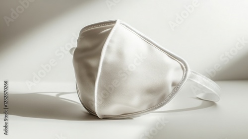 Wallpaper Mural Elegant Silky Gray Reusable Face Mask Product Shot with Minimalist Hard Shadows Torontodigital.ca