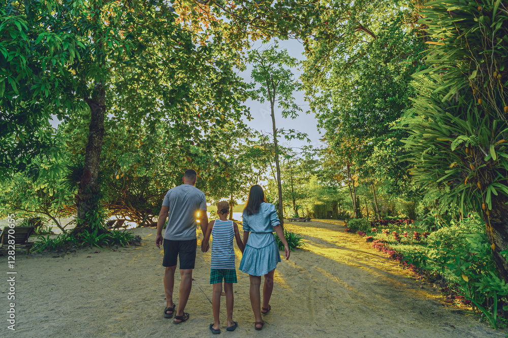 family walking in the park family walking in the park