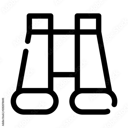 Telescope Broken Line Icon Vector