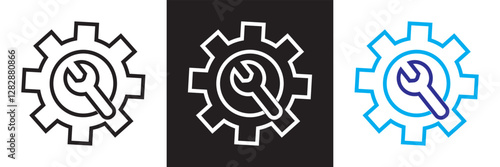 Update, upgrade, progress bar and install concept  icon.  isolated on white and black background.  Vector illustration. EPS 10