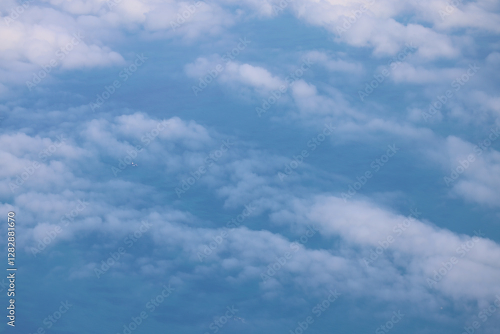 Fototapeta premium Cityscape With Fields and Rivers in the Valley Dec 3 2024