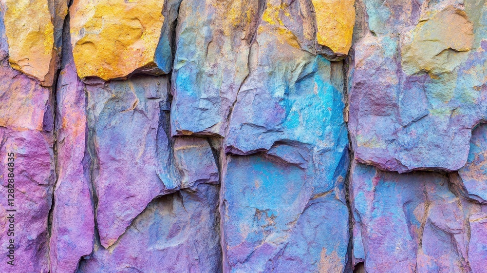 Fototapeta premium Colorful Rock Formation Abstract Texture Background