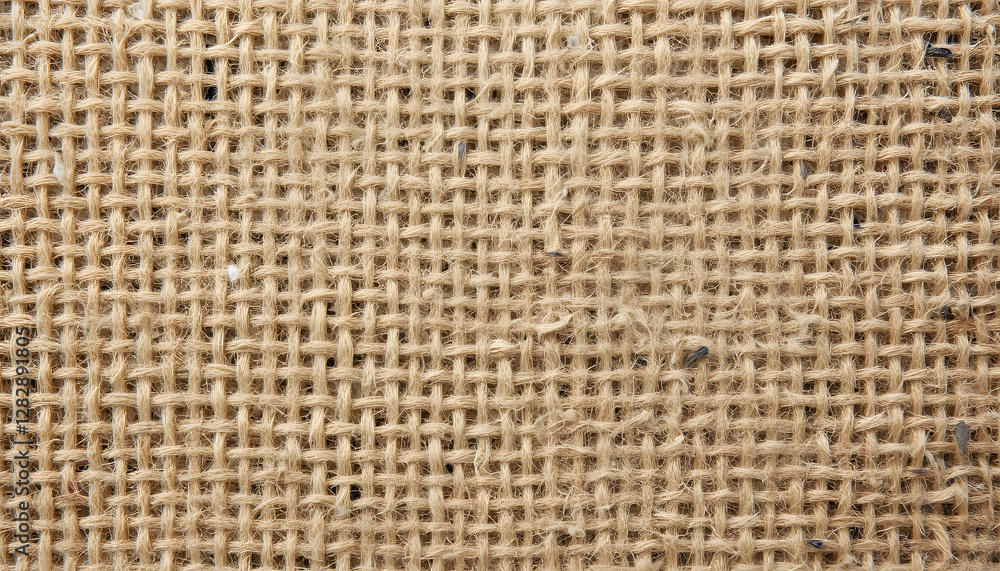 Close-Up of Burlap Fabric with Coarse Weave Pattern and Natural Brown Color, Highlighting Rustic Texture and Durable Material Close-Up of Burlap Fabric with Coarse Weave Pattern and Natural Brown Color, Highlighting Rustic Texture and Durable Material