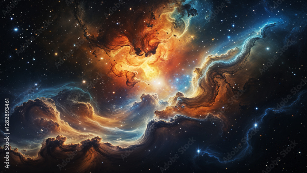 Fototapeta premium Cosmic Nebula in Deep Space