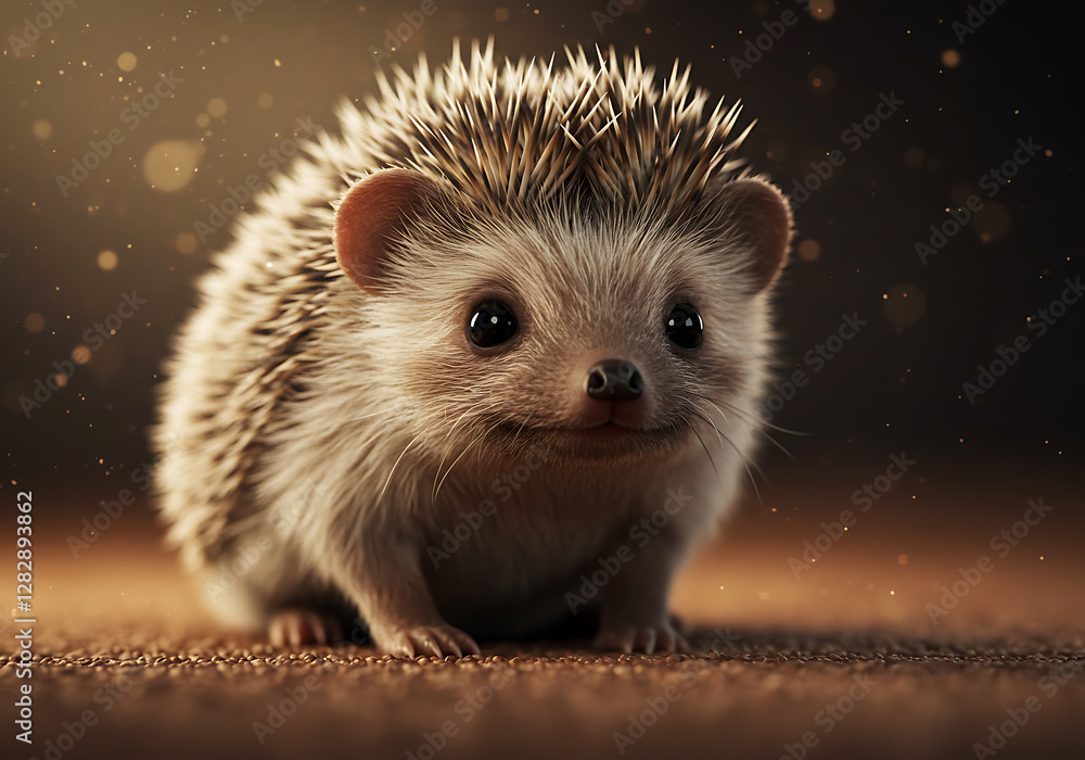 Naklejka premium a baby hedgehog
