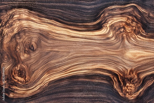 A Dark Brown and Cream Colored Detailed Wood Grain photo