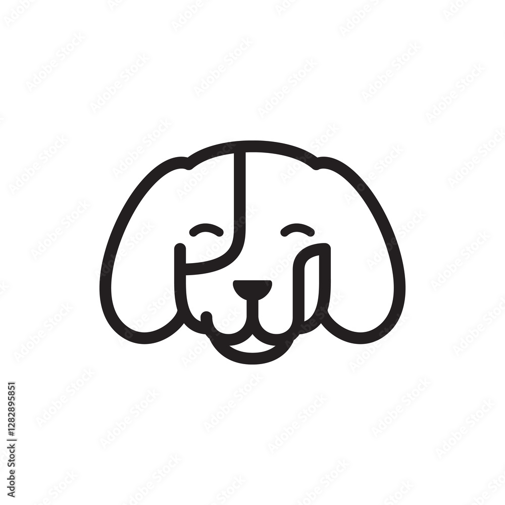 head dog design vector illustration template head dog design vector illustration template
