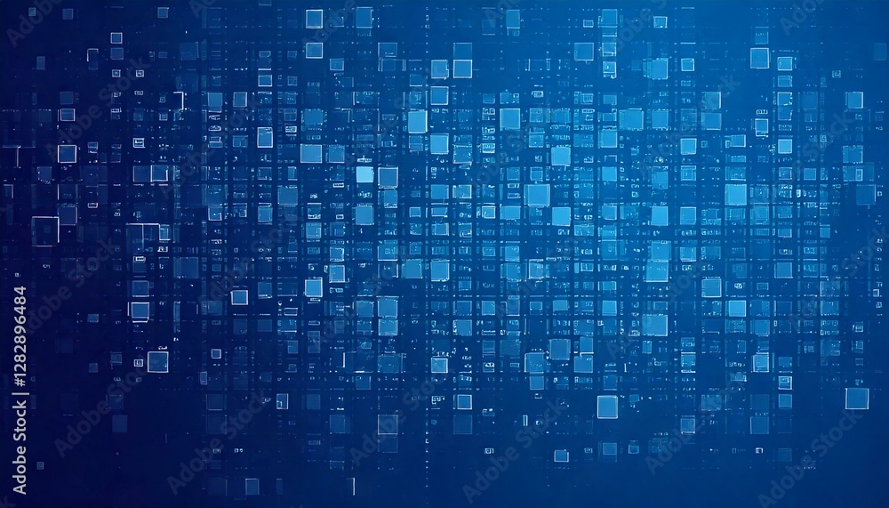 青色のデジタルサイバーイメージのドット背景 青色のデジタルサイバーイメージのドット背景