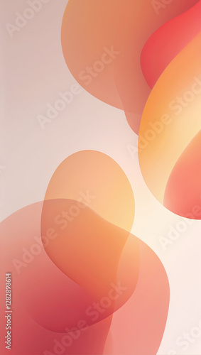 Abstract Soft Gradient of Pink and Yellow Tones