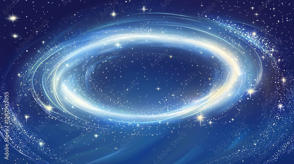 Obraz premium This celestial halo features enchanting ethereal designs, perfect for spiritual artwork, branding, and digital projects.