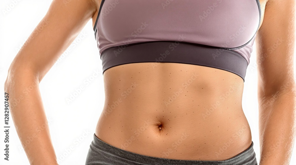 Toned Female Abs in Sportswear – Fitness, Health, and Active Lifestyle Toned Female Abs in Sportswear – Fitness, Health, and Active Lifestyle