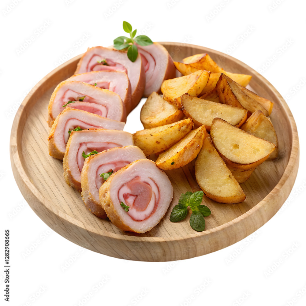 Pork Roulade Recipe: Stuffed Pork with Potatoes Pork Roulade Recipe: Stuffed Pork with Potatoes