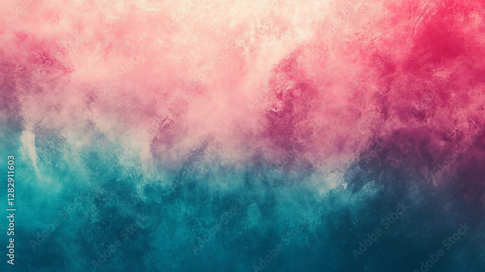 Obraz premium Abstract and artistic swirling vibrant smoke-like texture with shades of blue, pink, and red hues