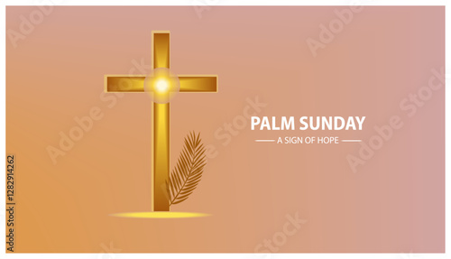 Golden Cross on Palm Sunday