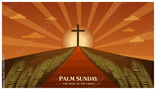 Palm Sunday Path Leading to Cross