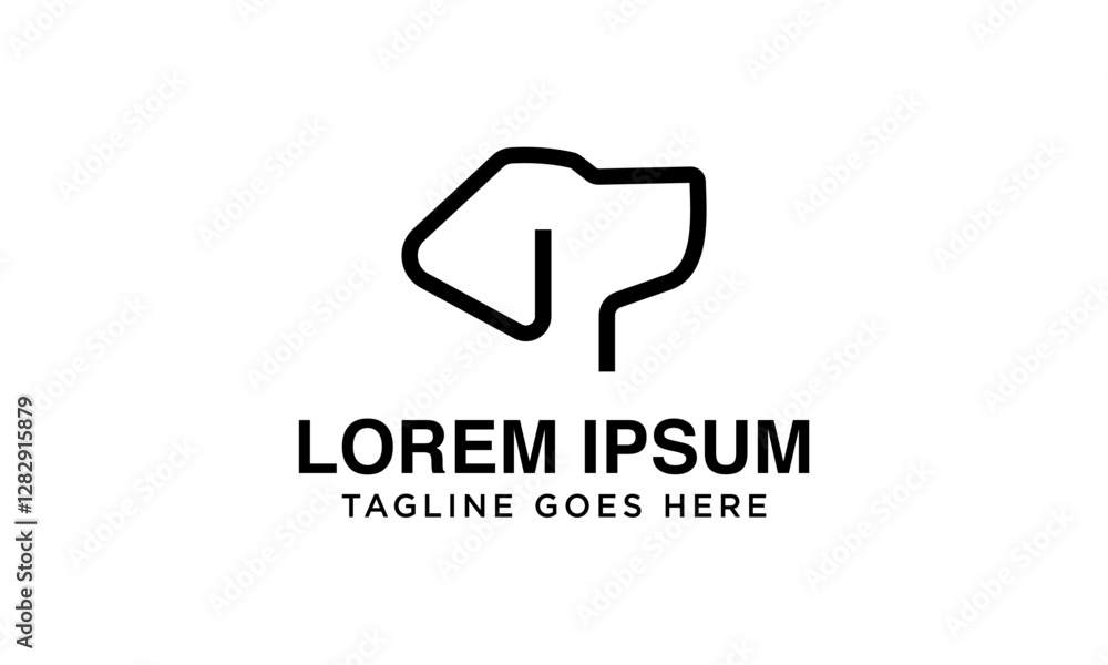 premium labrador dog logo premium labrador dog logo