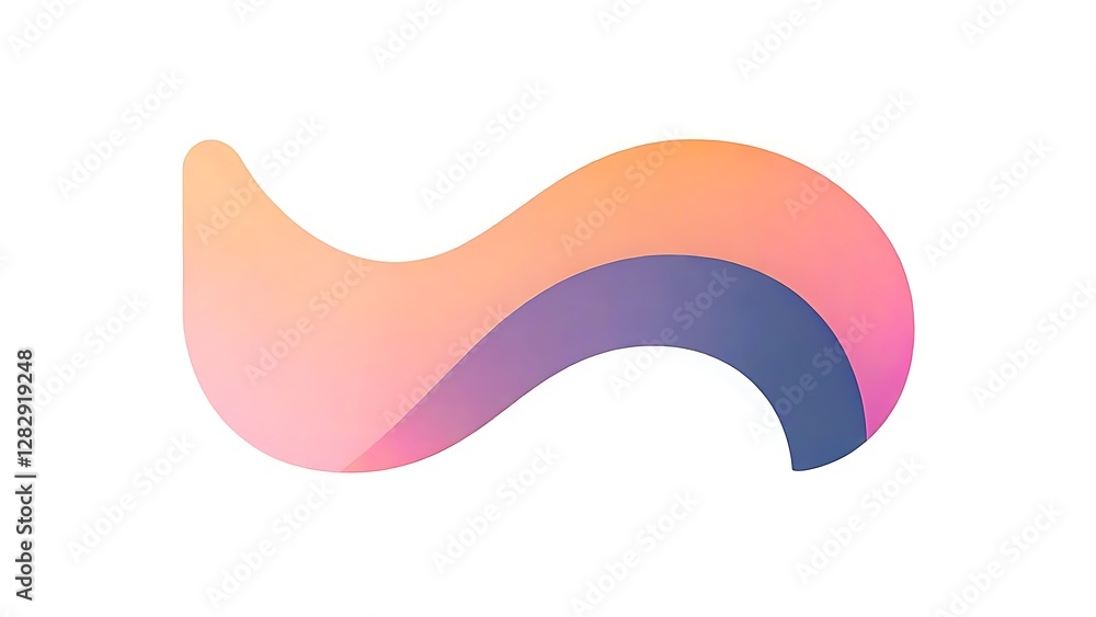 Abstract Wave Design: Gradient Colors, Fluid Shapes, Modern Art Abstract Wave Design: Gradient Colors, Fluid Shapes, Modern Art