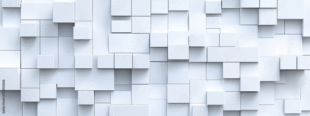 White cube wall texture, abstract 3D background, design element White cube wall texture, abstract 3D background, design element