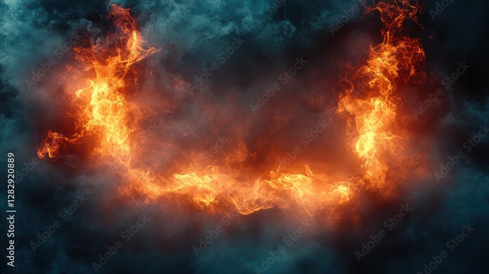 Intense flames of fire burning brightly in mid-air, capturing the raw power and energy of fire in motion Intense flames of fire burning brightly in mid-air, capturing the raw power and energy of fire in motion