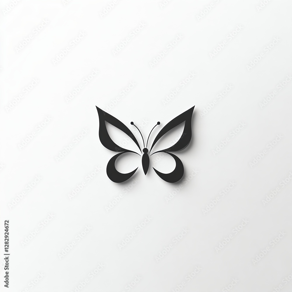 Elegant Black Butterfly: A Minimalist Design. Subtle, stylish, and serene. Elegant Black Butterfly: A Minimalist Design. Subtle, stylish, and serene.