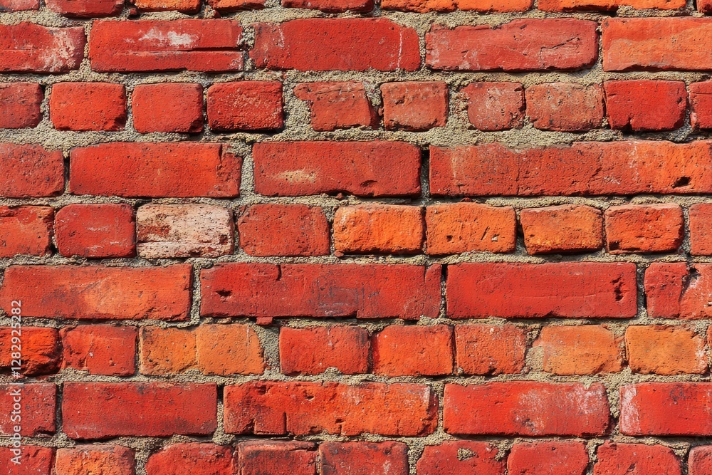 Red brick wall texture, outdoor, sunlight, weathered, background, design Red brick wall texture, outdoor, sunlight, weathered, background, design