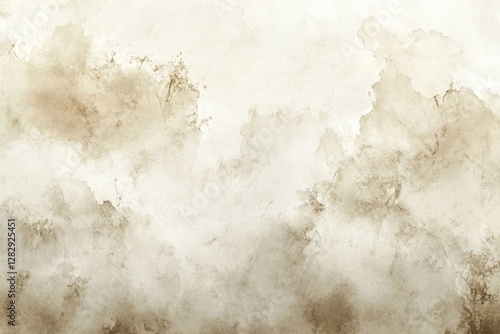 Beige watercolor cloudscape texture background