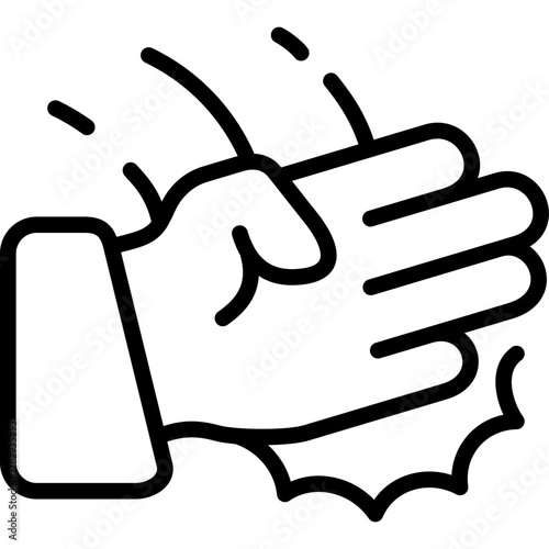 karate chop icon