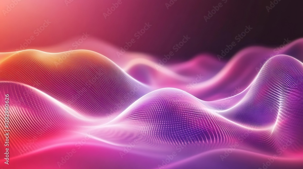 Colorful wavy abstract illustration with a soft and glowing effect Colorful wavy abstract illustration with a soft and glowing effect