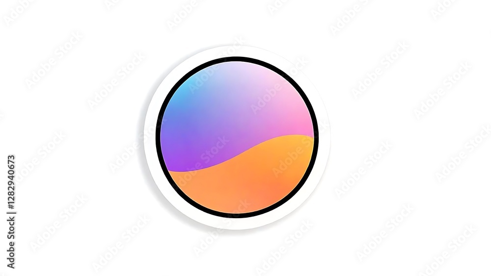 Abstract Gradient Oval Design Element Abstract Gradient Oval Design Element