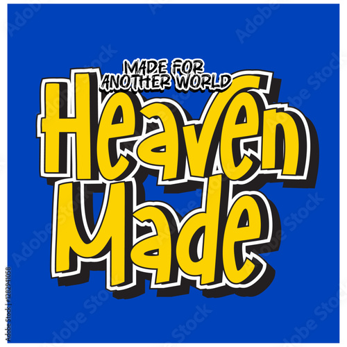 heaven made Jesus Christ bible typography design photo