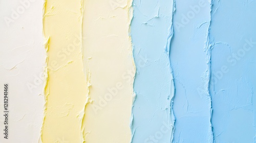 A soft pastel gradient transitioning from light lemon yellow to pale sky blue with smooth seamless blending.
