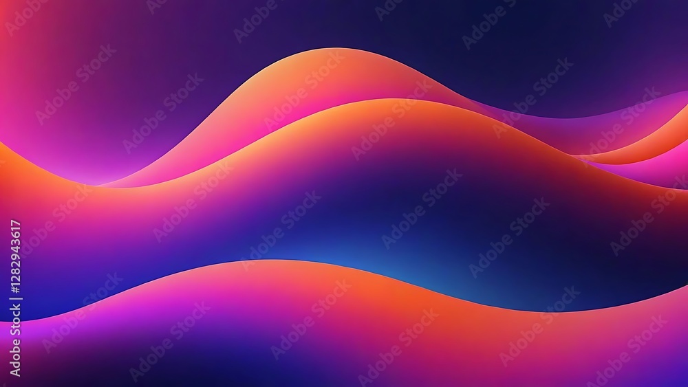 Fototapeta premium Abstract Colorful Gradient Waves Background