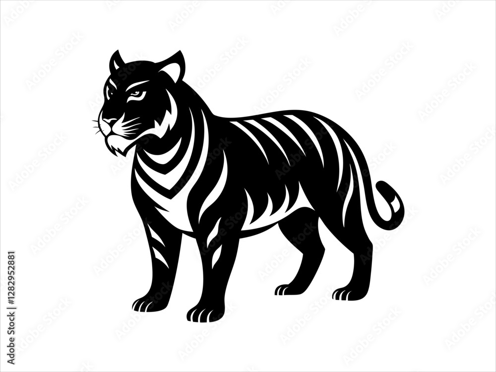 Roaring Tiger Vector Illustration – Scalable and Ready for Merchandising Roaring Tiger Vector Illustration – Scalable and Ready for Merchandising